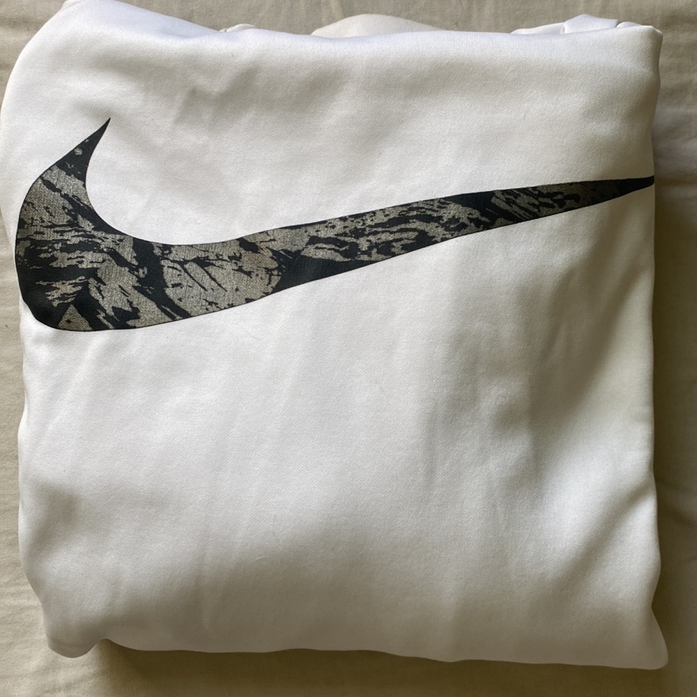 White Nike hoodie